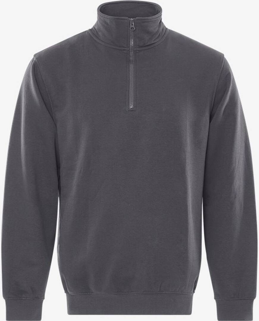 Sweat a-code 1737 col zip gris fce L