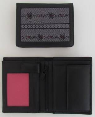 Klapp-portemonnaie edelweiss anthracite
