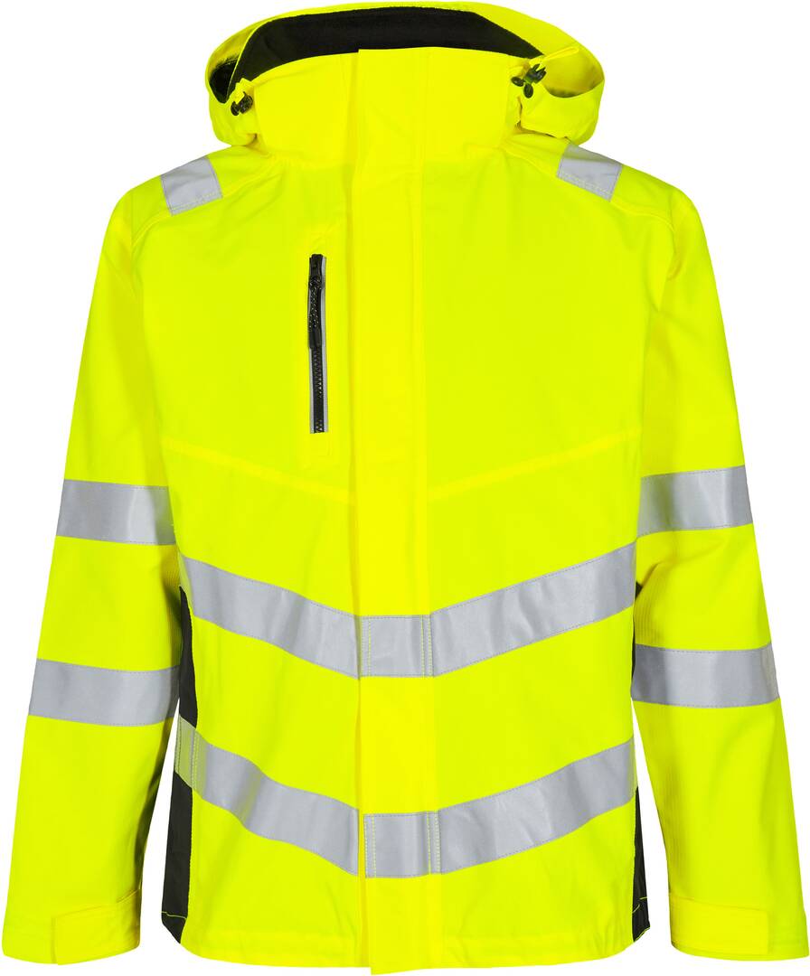 Veste shell safety hv lemon/noir L