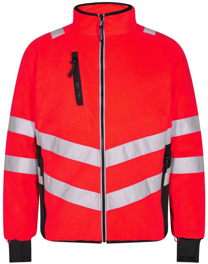 Steppjacke safety rot-schwarz L