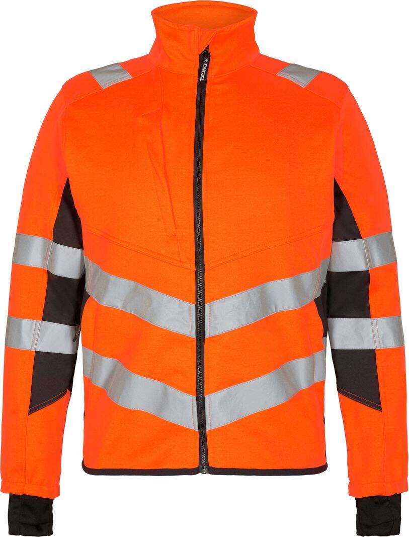 Jacke engel 1544 hv orange-grau L