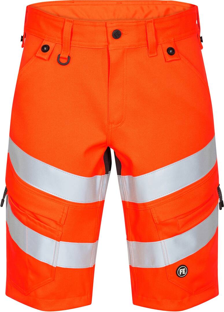 Shorts safety 6546 orange-grau 36
