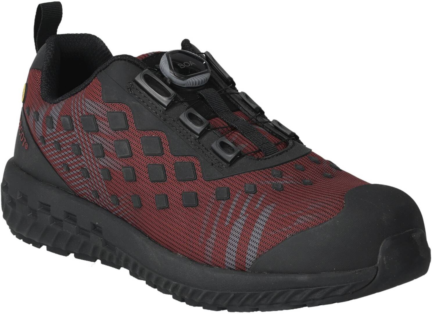Soulier customized S1PL rouge-noir 36