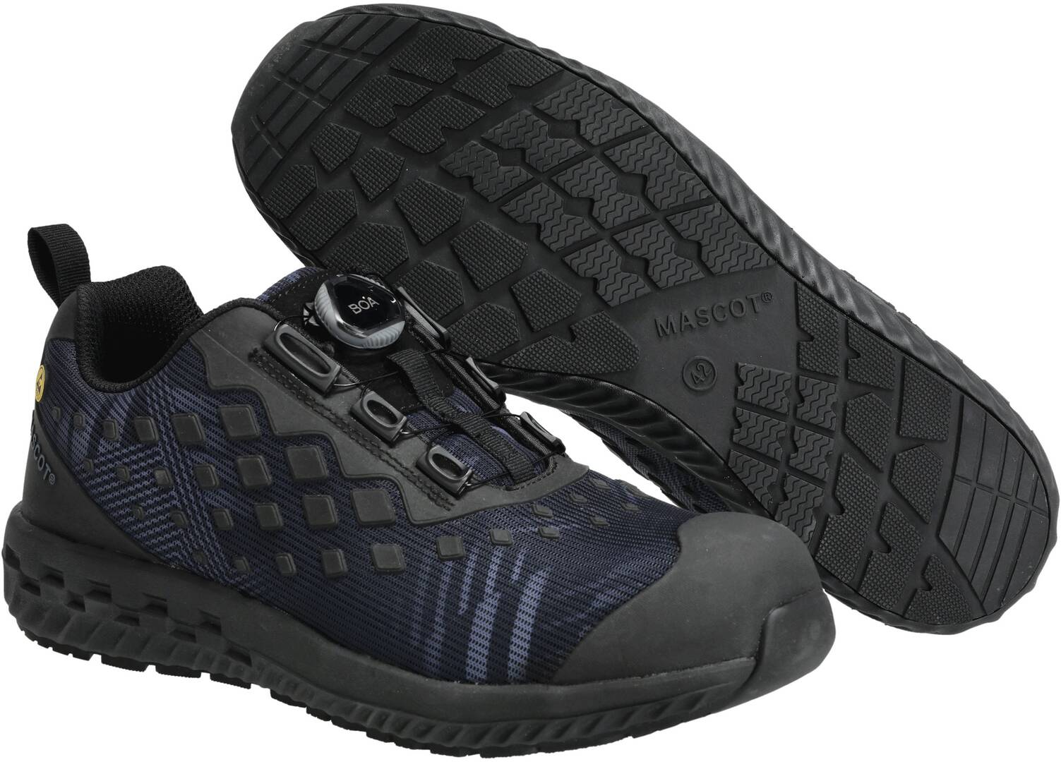Soulier customized S1PL bleu-noir 36