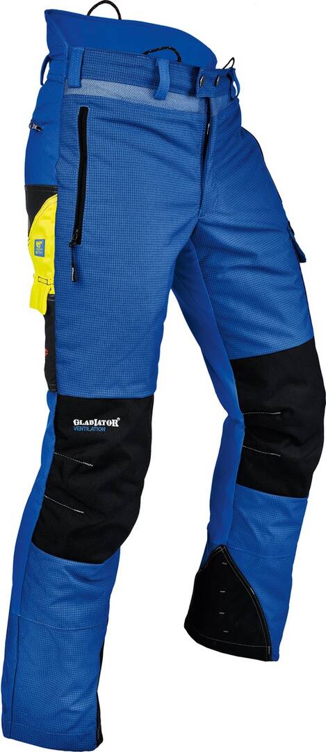 Pantalon anti-coupure vent bleu L