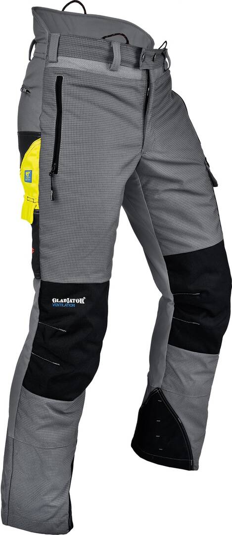 Pantalon anti-coupure vent gris L