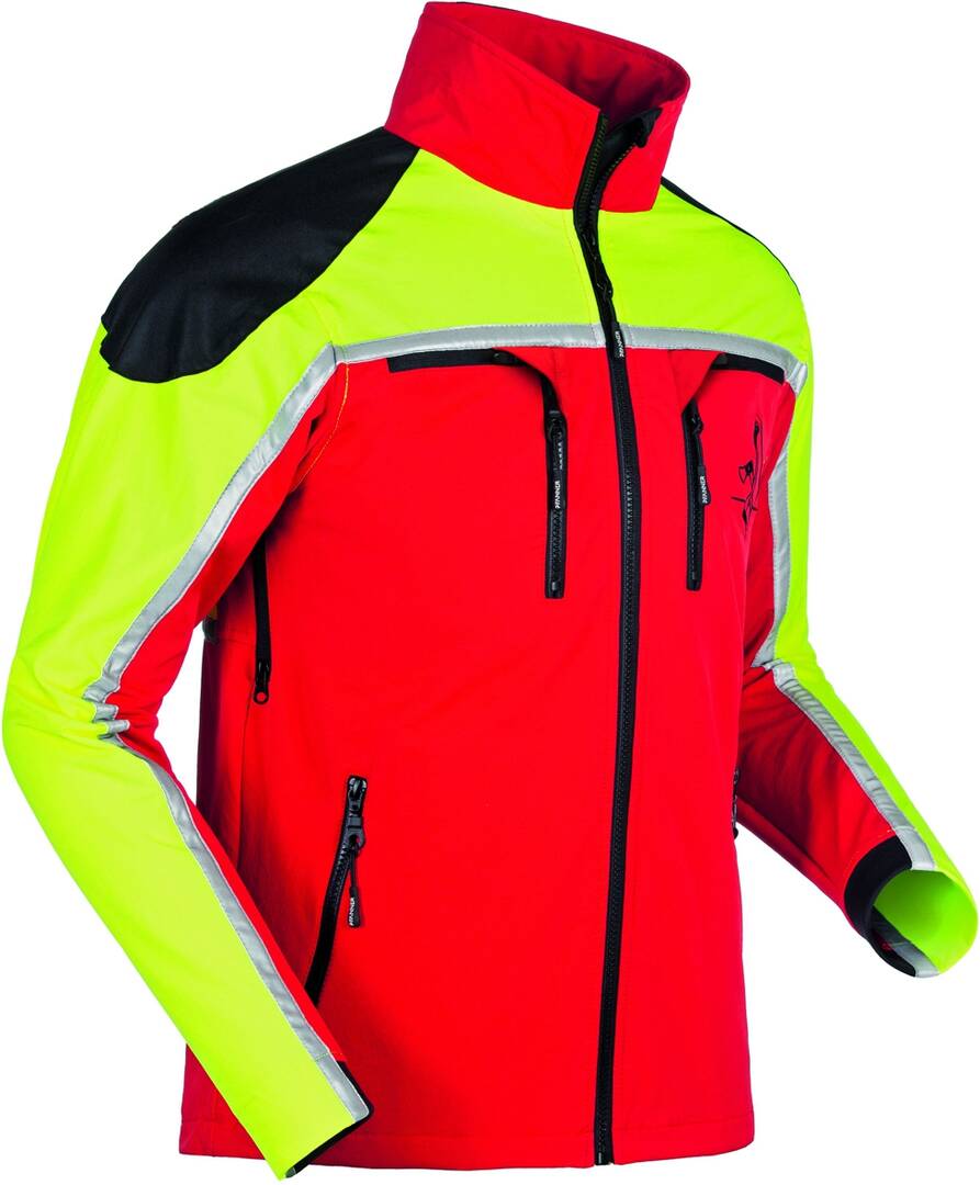Jacke forest light rot-lemon L