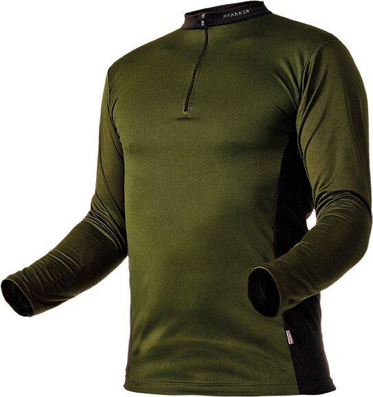 Pulli pfanner zip-kragen grün L