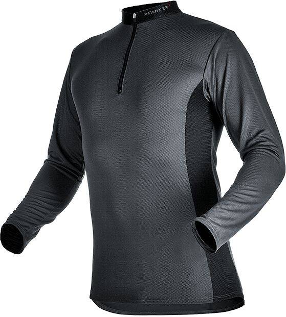 Pulli pfanner zip-kragen grau L