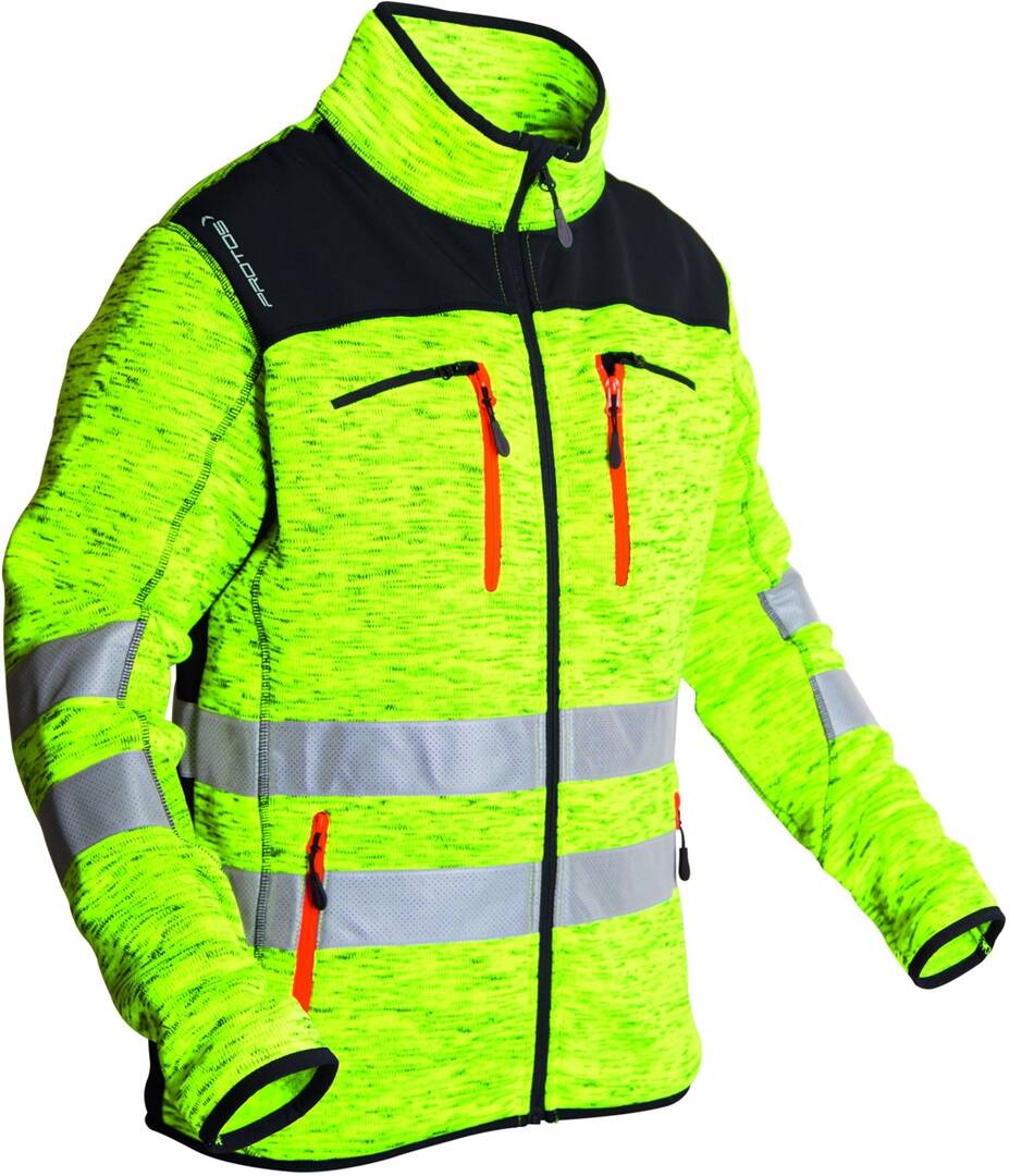 Veste protos inuit jaune-gris L