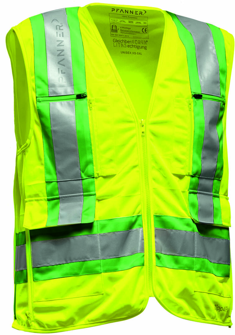Gilet zipp 4 fit reglable lemon-vert