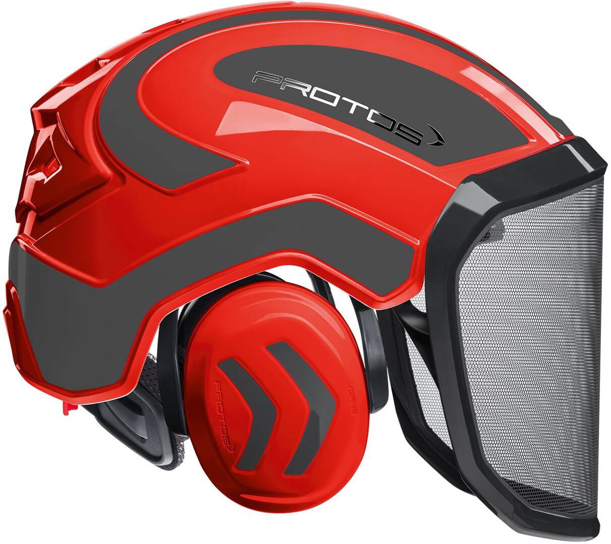 Casque integral forest F39 rouge/gris