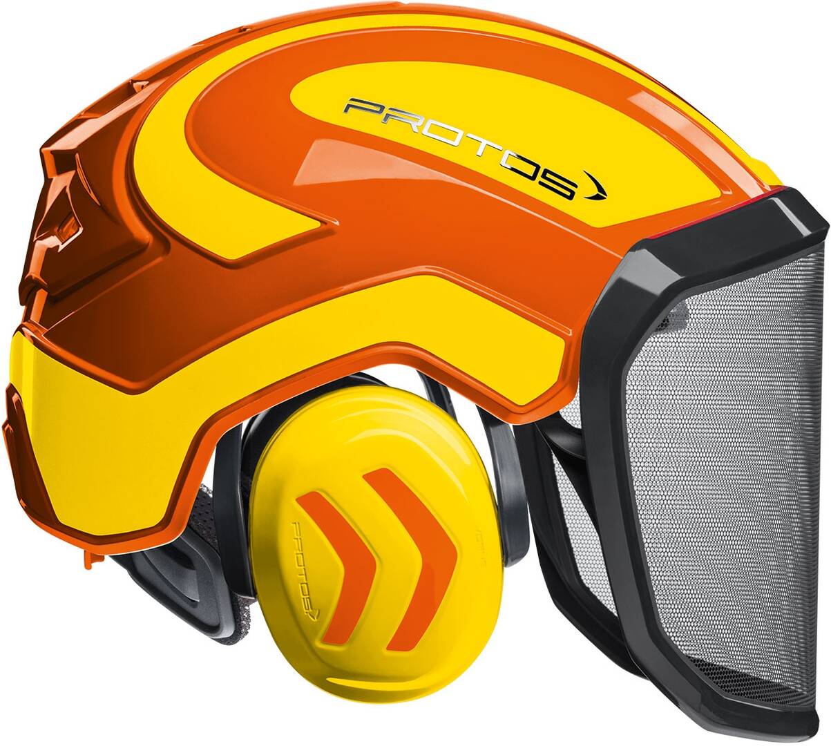 Casque integral forest F39 orange/jaune