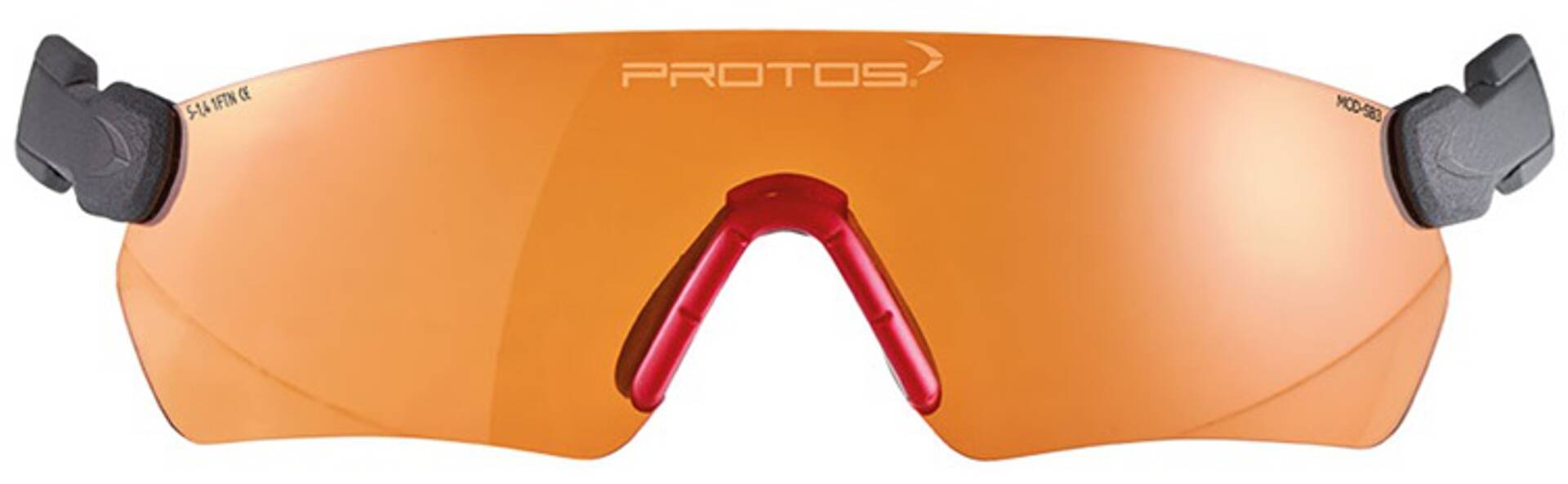Lunettes protection integral orange
