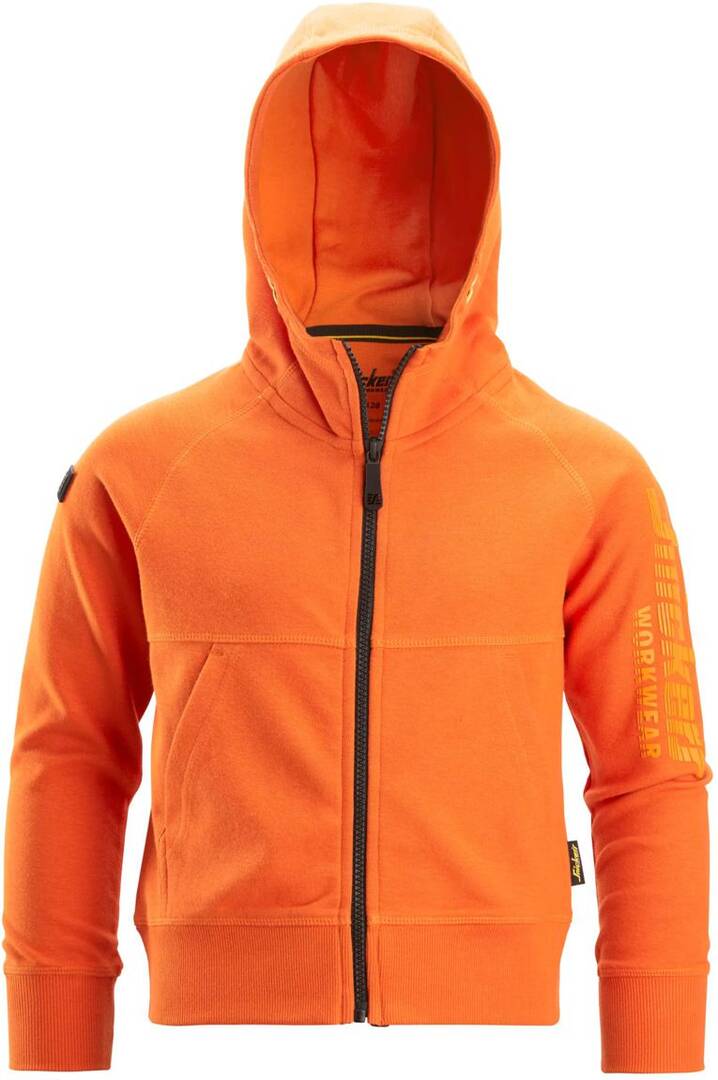 Sweat mit kapuze kinder orange 98-104