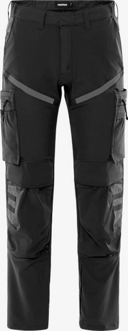 Pantalon stretch noir-gris C146=ch40L